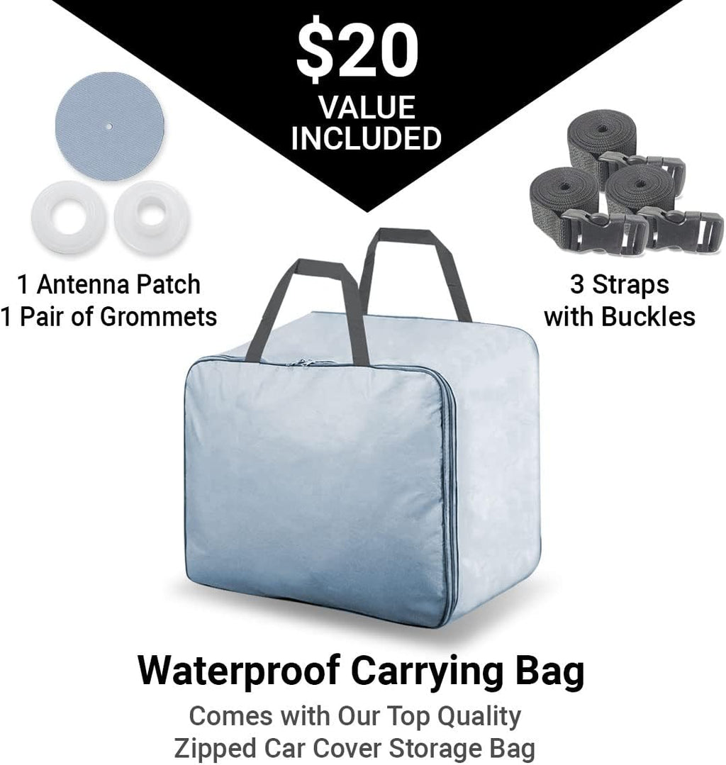 Waterproof Full Car Cover with Straps B57646