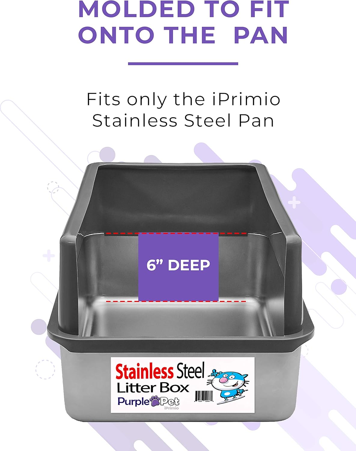 Stainless Steel XL Cat Litter Box with Enclosure F946513