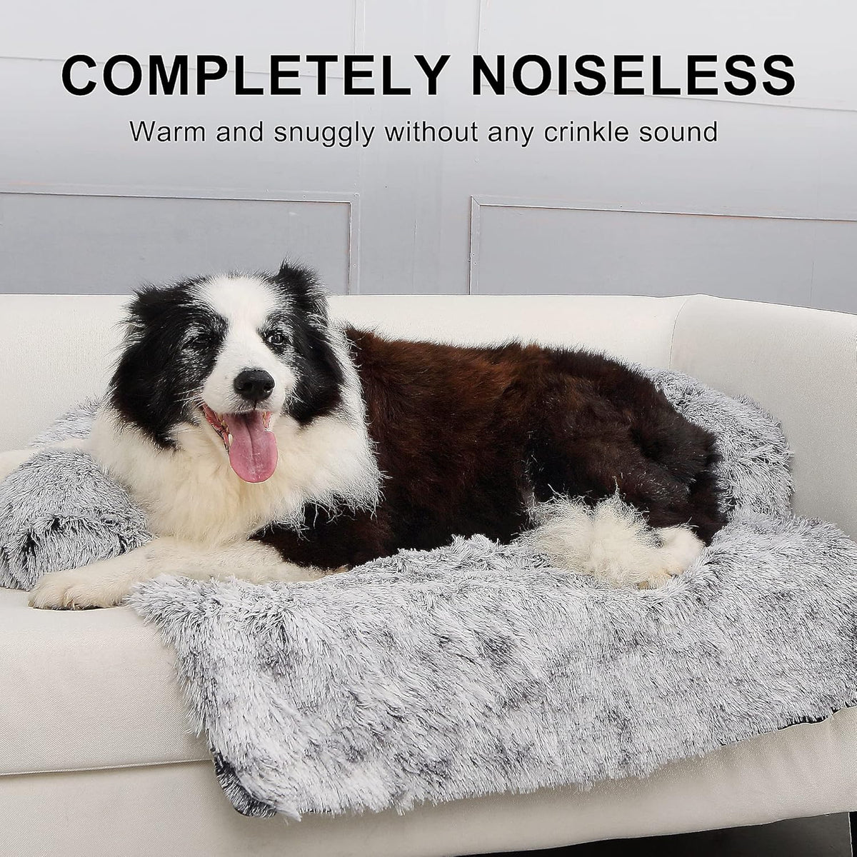 Fluffy Plush Dog Bed with Removable Washable Cover P4031