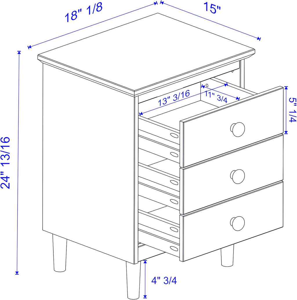 3 Drawer Nightstand C5331