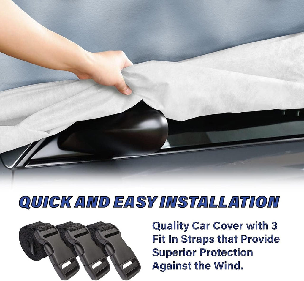 Waterproof Full Car Cover with Straps B57646