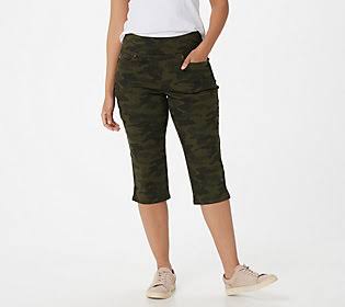 Camo Twill Capri Pant D5003