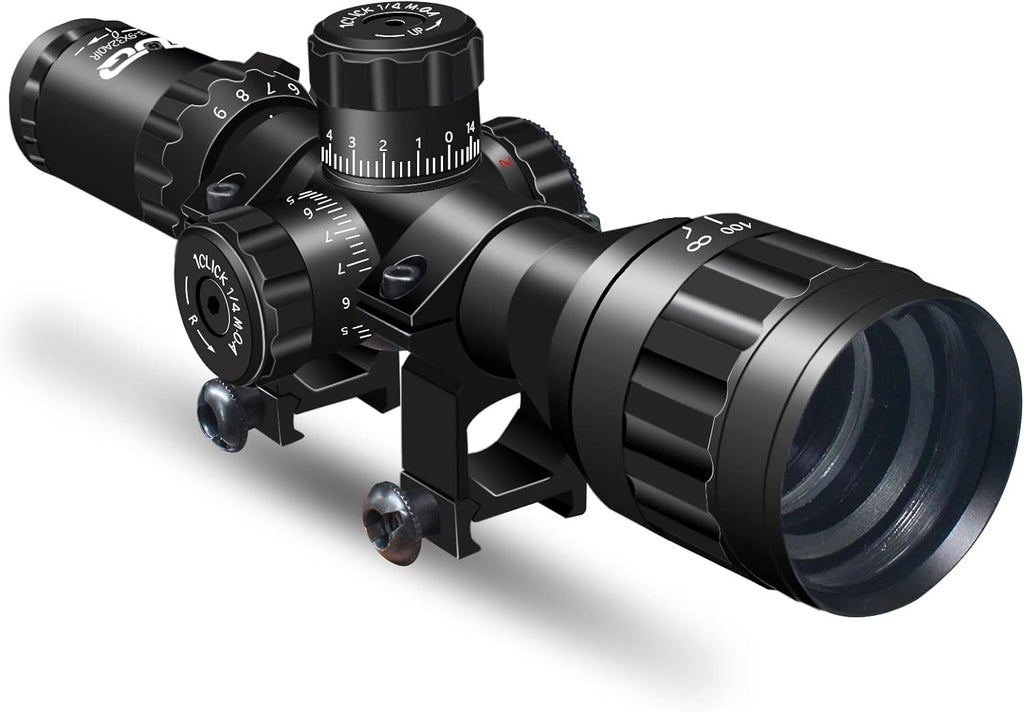 3-9x32 Tactical Rifle Scope with Mount Rings E53396