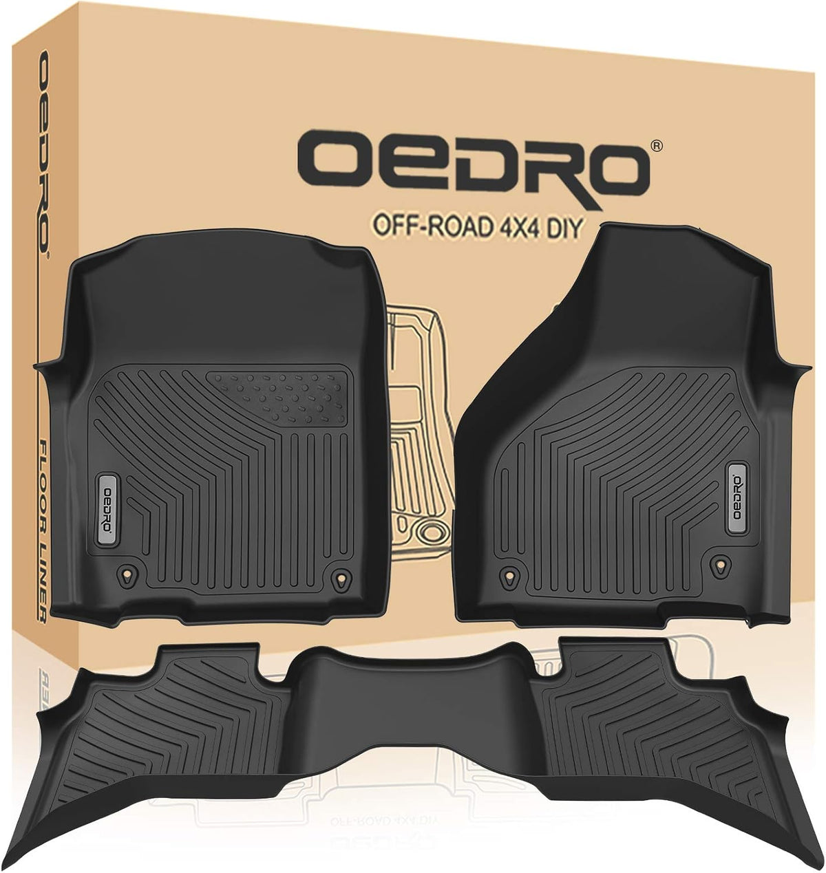 Custom Fit All Weather Front & 2nd Seat Floor Liners V609
