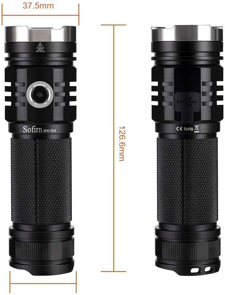 3500 High Lumens USB C Rechargeable Flashlight X28030