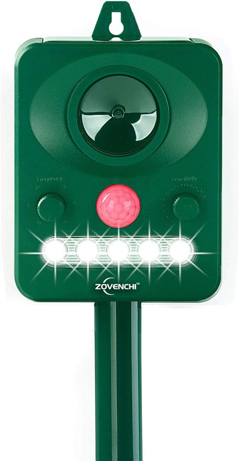 Ultrasonic Waterproof Animal Repellent with Motion Sensor T2807