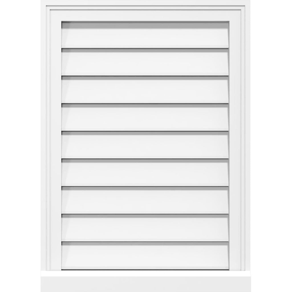 PVC Vertical Surface Mount Gable Vent X912