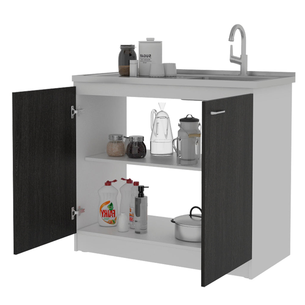 Espresso Utility Sink Cabinet J6751