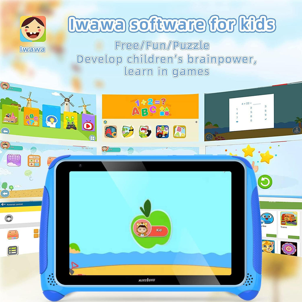7 inch Kids Tablet Android 11 32GB 2GB RAM Blue Pack of 2 A9787