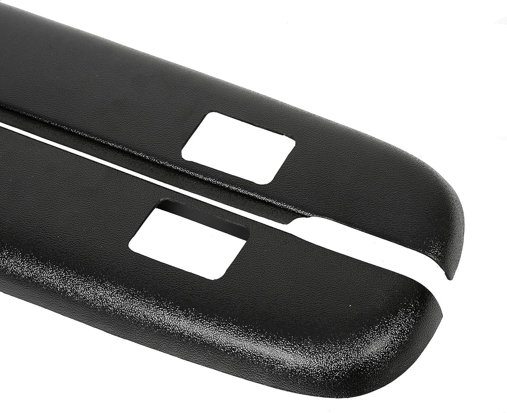 Black Smooth Finish Truck Bed Rail Caps Set of 2 W12570