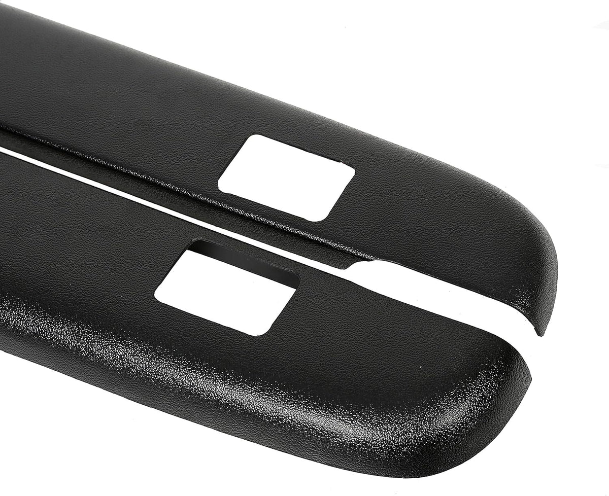Black Smooth Finish Truck Bed Rail Caps Set of 2 W12570