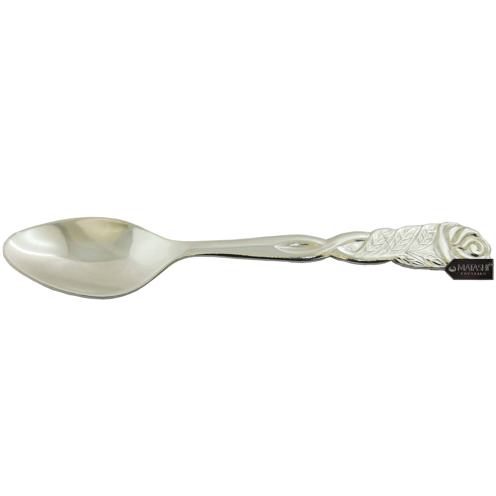 Silver Plated Sugar Bowl Glass Bowl with Spoon T7224