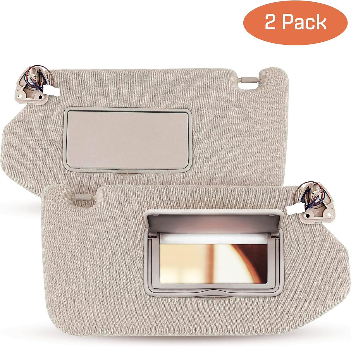 Beige Left and Right Side Sun Visor Replacement A897707