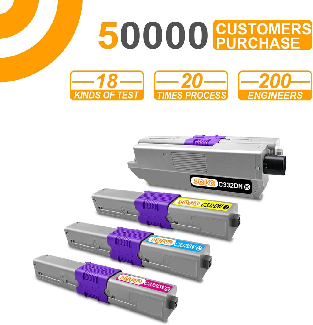 Remanufactured Toner Cartridge 1 Black 1 Cyan 1 Magenta 1 Yellow V396