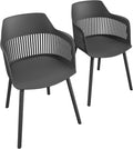 White Indoor/Outdoor Resin Dining Chairs 2-Pack U924802
