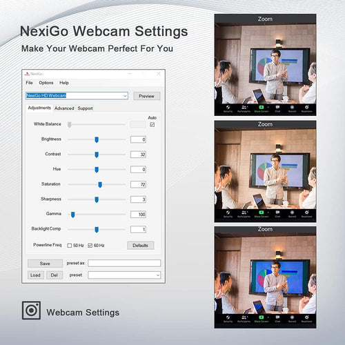 1080P 60FPS Webcam with Light R766901