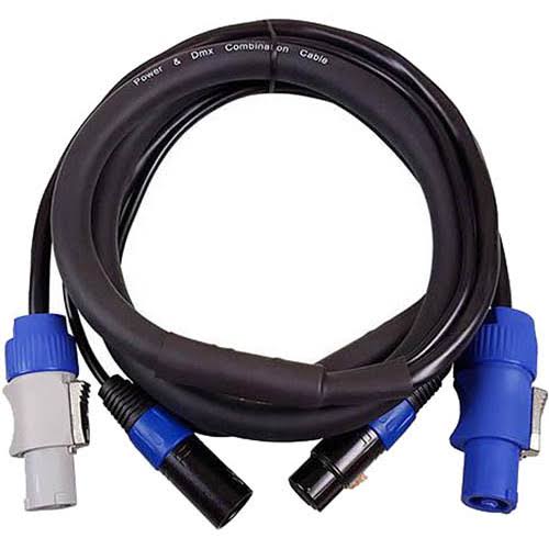 powerCON & DMX 3-Pin Combo Cable Y55355