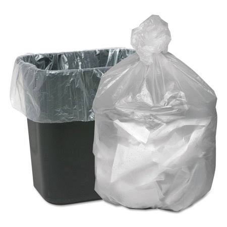 16 gal 6 microns 24 inch x 31 inch Natural Waste Can Liners Q662