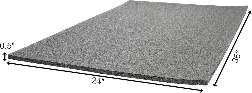 Polyethylene Customizable Foam 36 x 24 x 0.5 Inches X12848