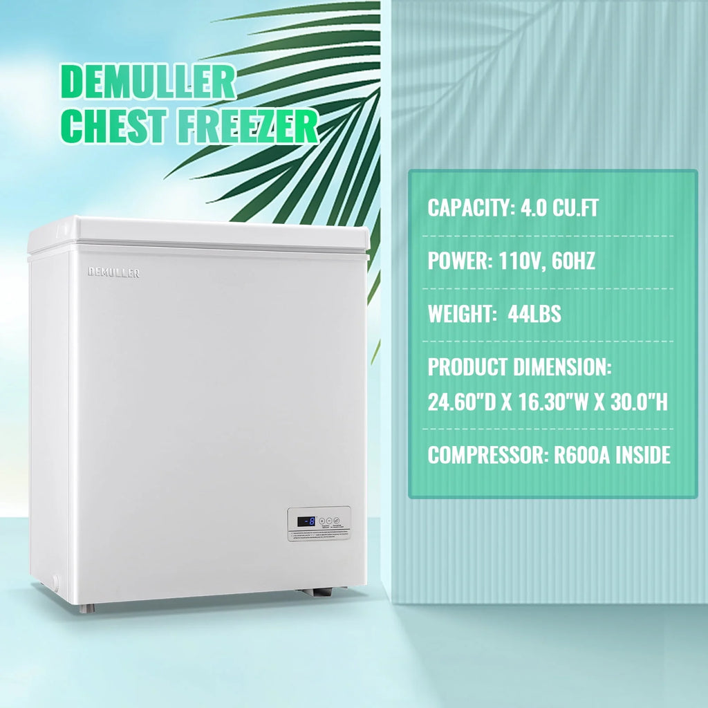 4.0 CU.FT Compact Chest Freezer with Electronic Temperature Control N5721