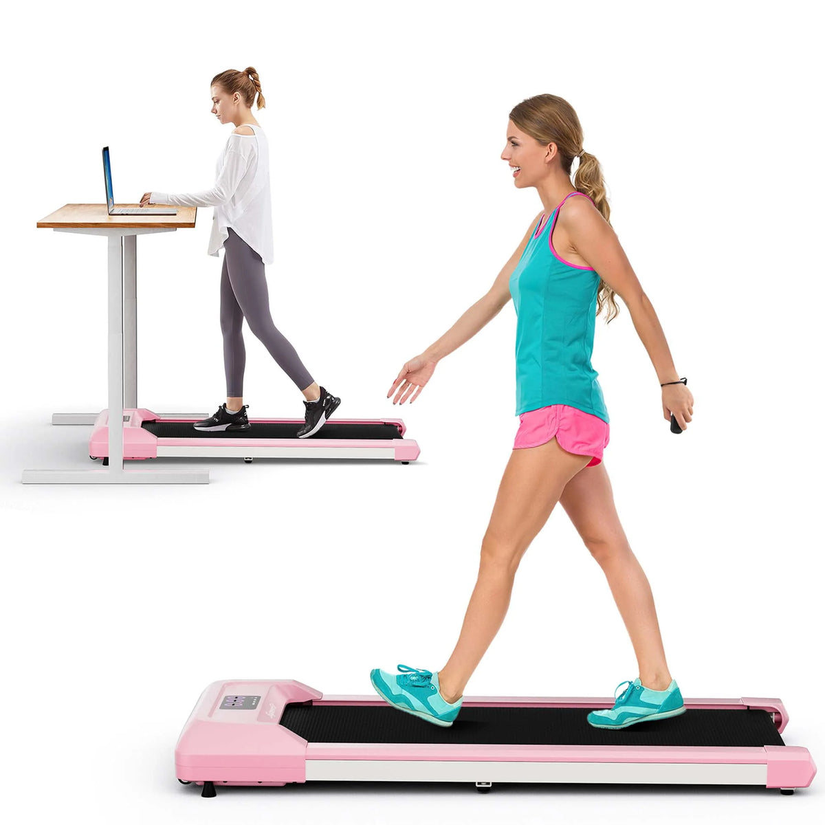 0.6-3.8MPH Walking Pad Under Desk Treadmill with Remote Control M6539