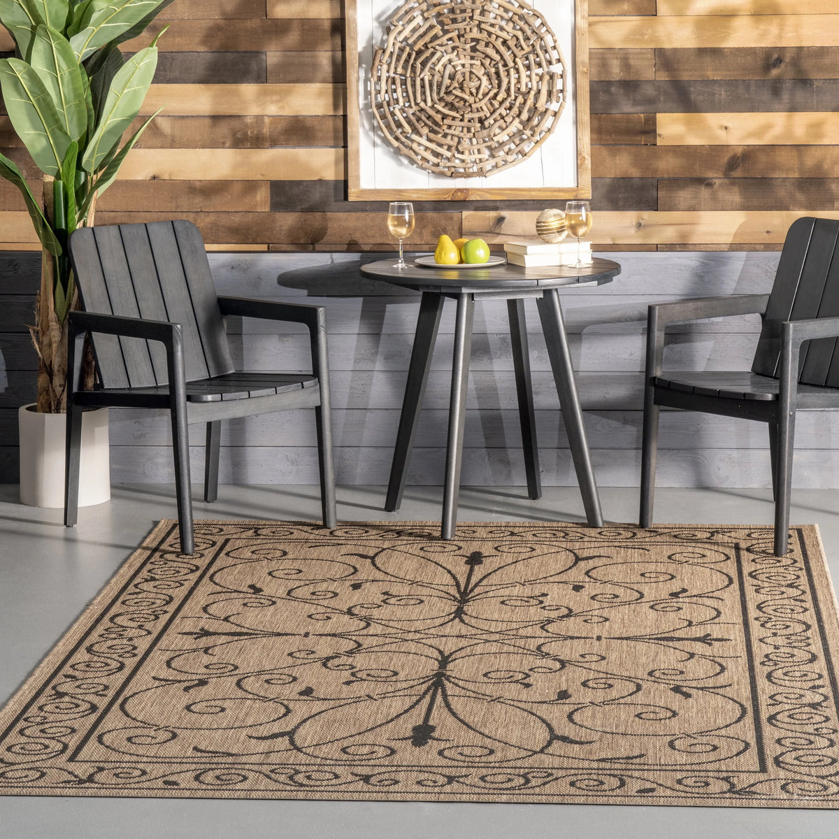 Blue Indoor/Outdoor Area Rug 7' 6 x 10' 9 J41790