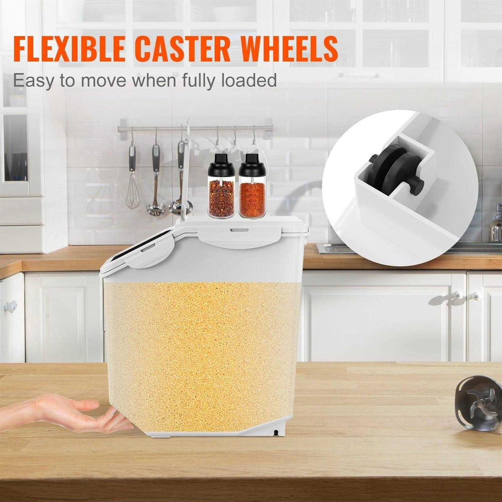 15L Ingredient Storage Dispenser Bin with Measuring Cups M9349