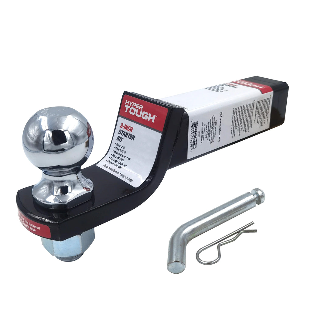 2 inch Drop Trailer Hitch Starter Kit with 5/8 inch Pin, Class III, Black, 2 inch Ball H863