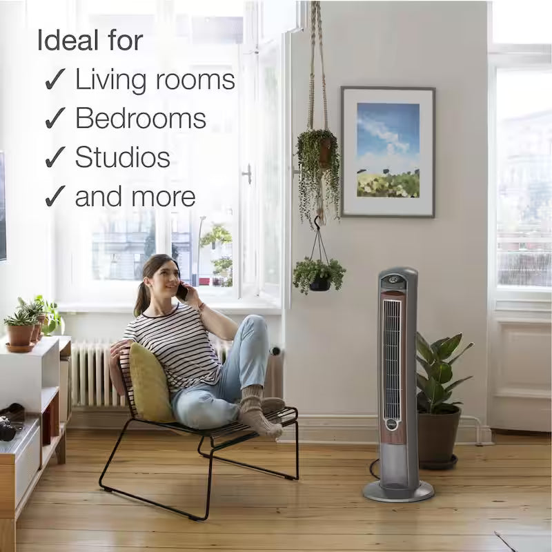 42 in. 3-Speed Oscillating Tower Fan with Remote Control B4044