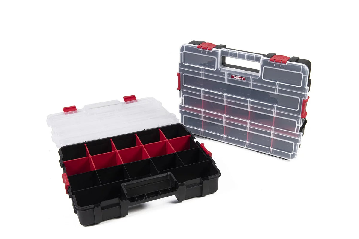 Plastic Heavy-Duty Interlocking Organizer 2-Pack S2350