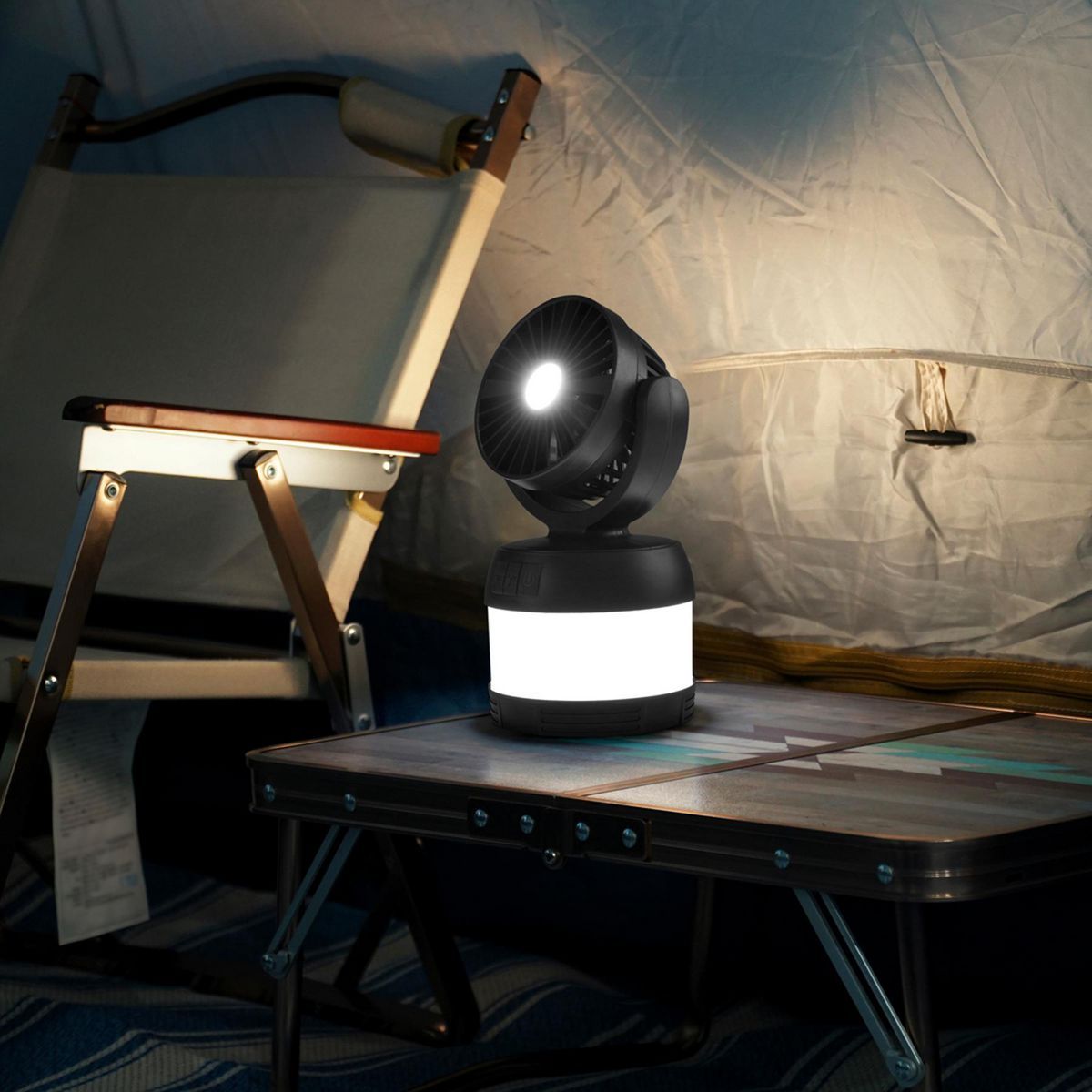 300 Lumen LED Rechargeable 3-in-1 Lantern, Fan, and Power Bank R63609
