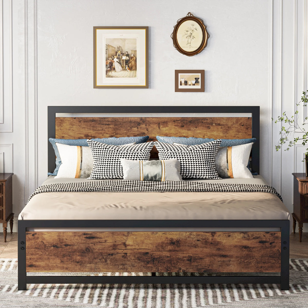 Queen Bed Frame with Headboard T338631