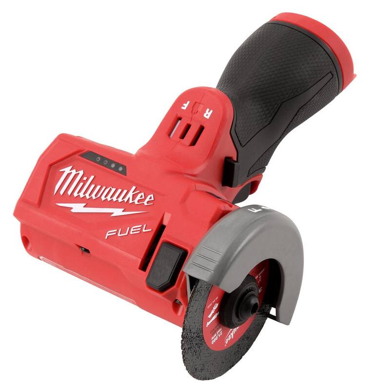 12V Brushless Cordless Cut Off Saw with 6-Pack Metal Cut Off Wheels J729
