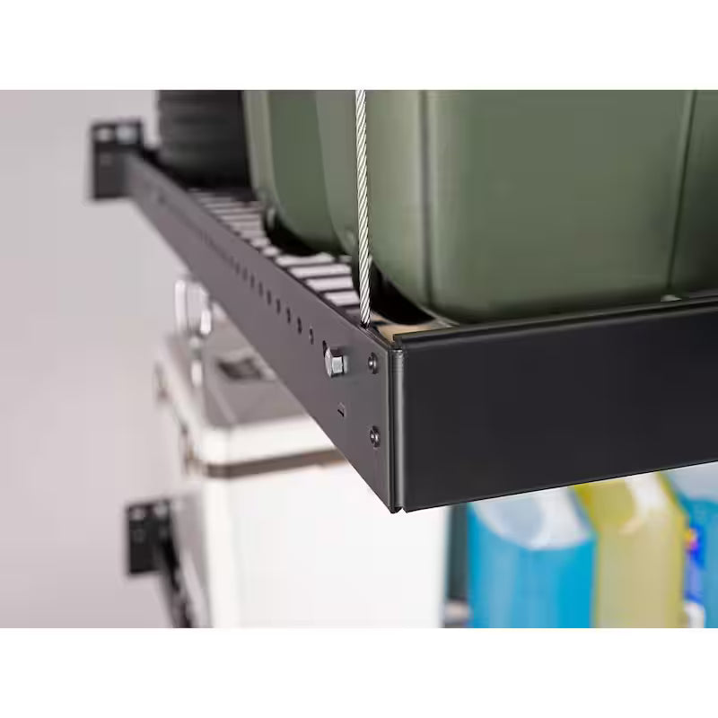 2 ft. x 8 ft. Black Garage Wall Shelving 2-Pack A51071