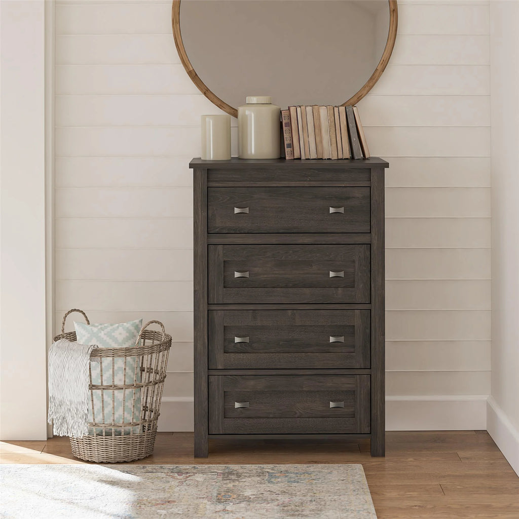 4 Drawer Weathered Oak Dresser N74712