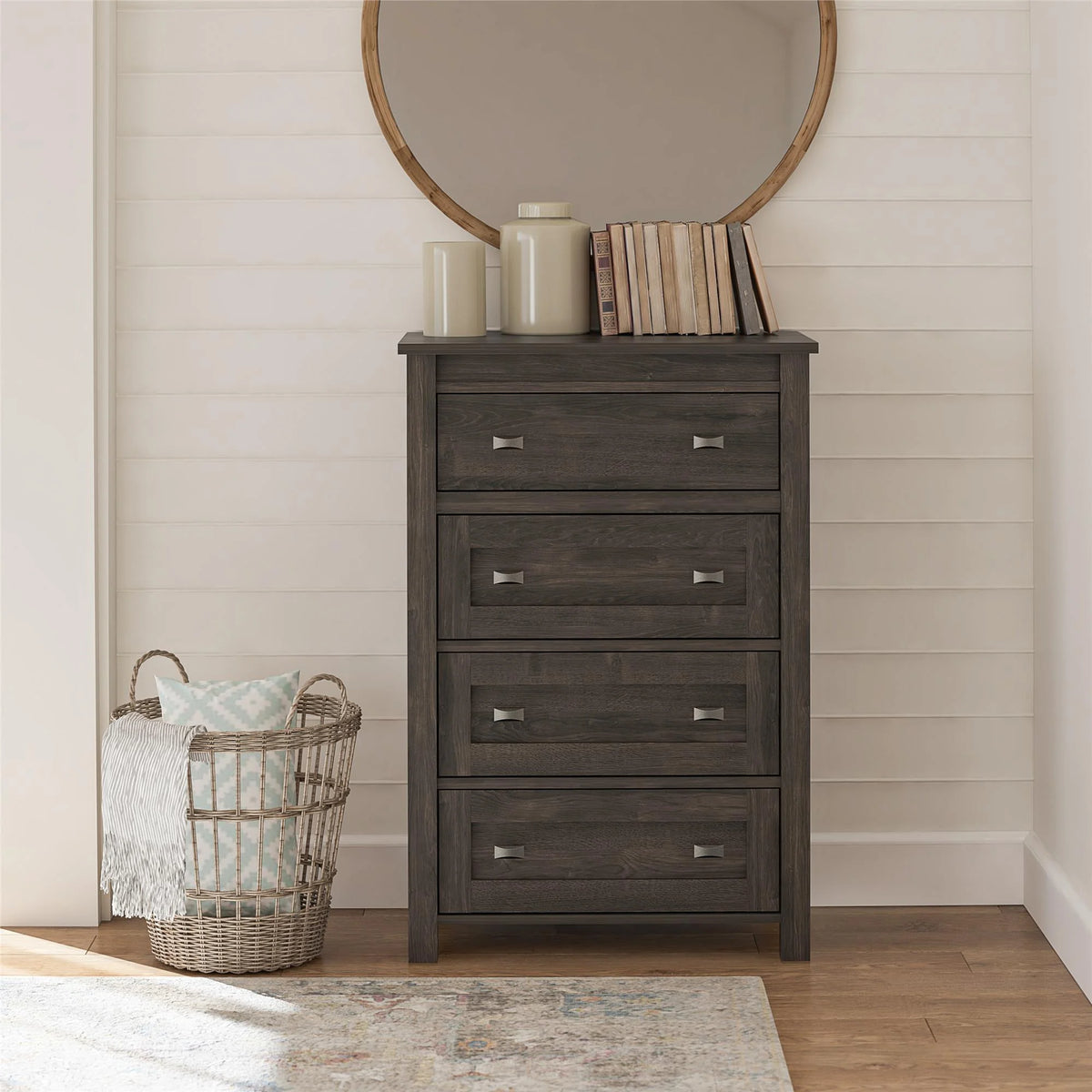 4 Drawer Weathered Oak Dresser N74712
