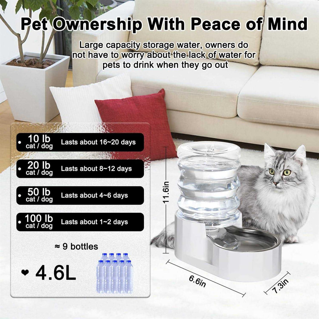 Automatic Bpa-free Stainless Steel Pet Waterer I838903