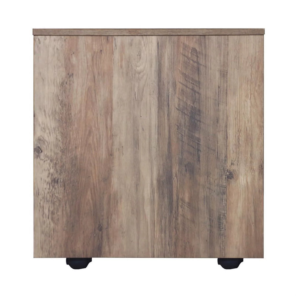 Rustic Oak Finish Mobile File Cabinet G88491
