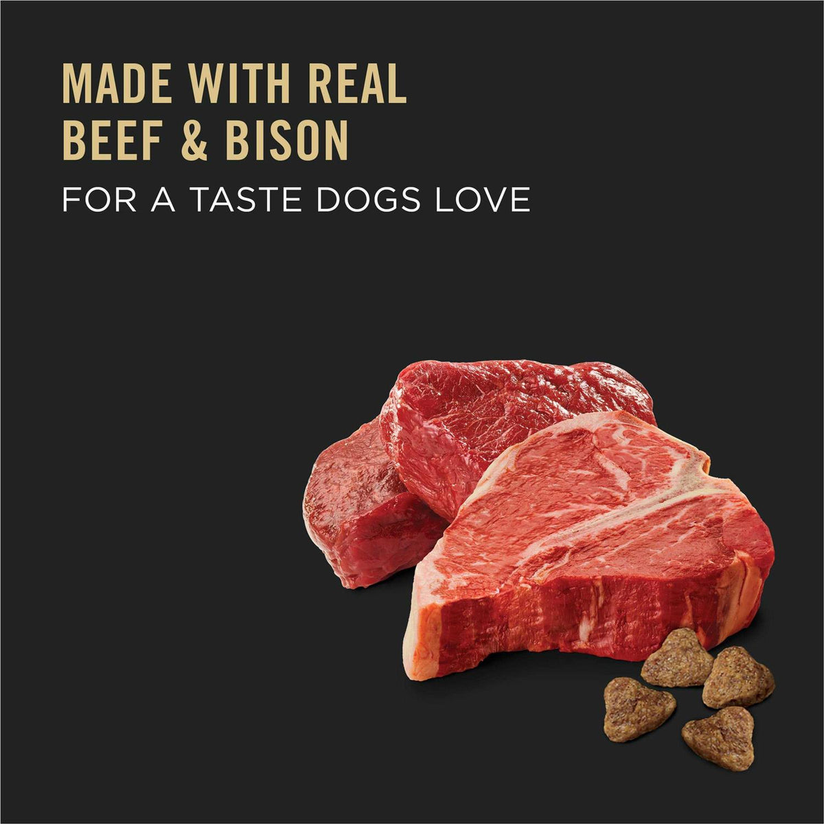 Beef & Bison Formula Dry Dog Food C410644
