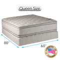 Queen Size Two-Sided Pillowtop Mattress Set with Mattress Protector X3416