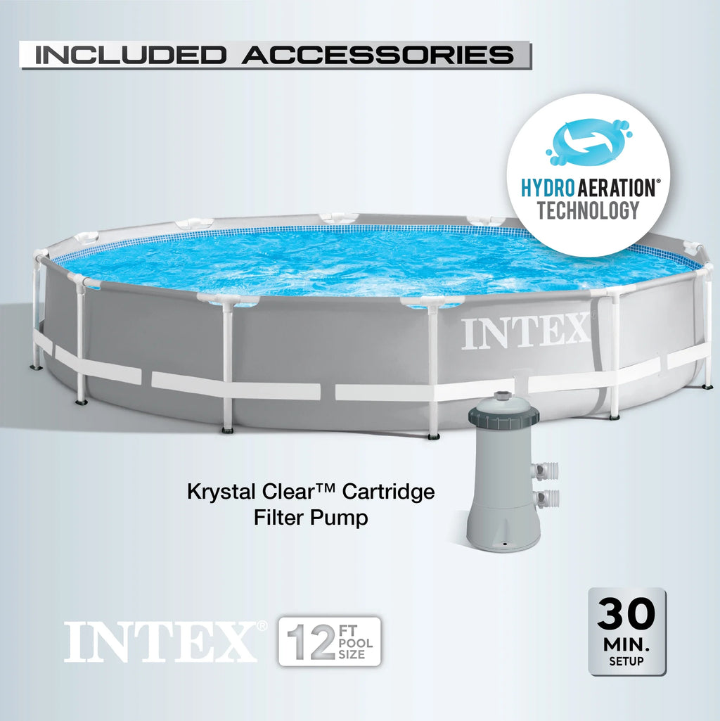 12' x 30 Round Swimming Pool Set C373