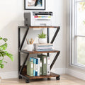 3-Tier Rolling Printer Cart with Storage Shelf N592415