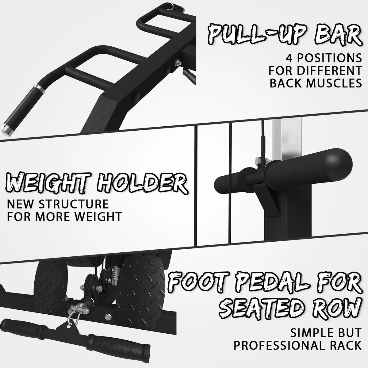 Smith Machine Squat Rack with Lat Pull Down System W64781