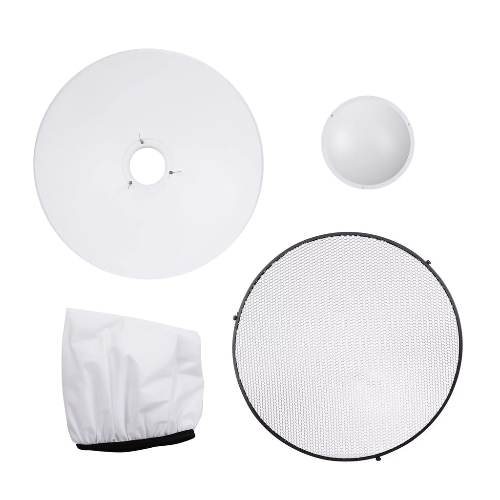 22 Inch Beauty Dish Reflector Diffuser with Honeycomb Soft Cloth L866615