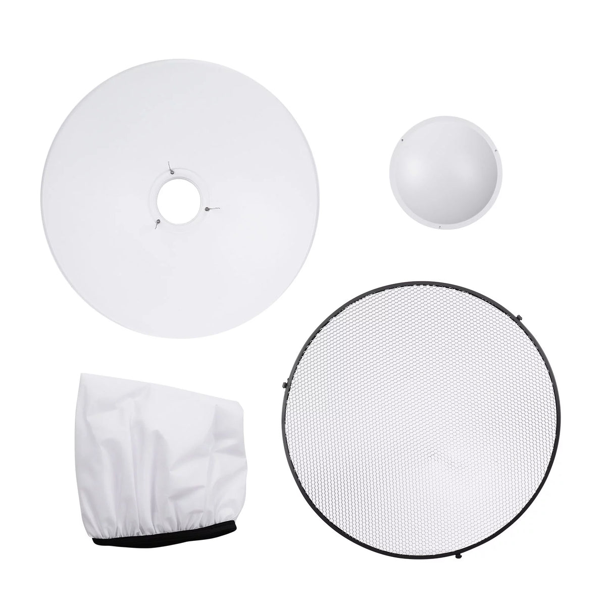 22 Inch Beauty Dish Reflector Diffuser with Honeycomb Soft Cloth L866615
