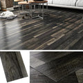 36-Pack 6x36" Black Peel and Stick Waterproof Vinyl Floor Tile M8601