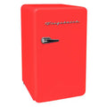 Retro Mini Fridge in Red with Freezer F898