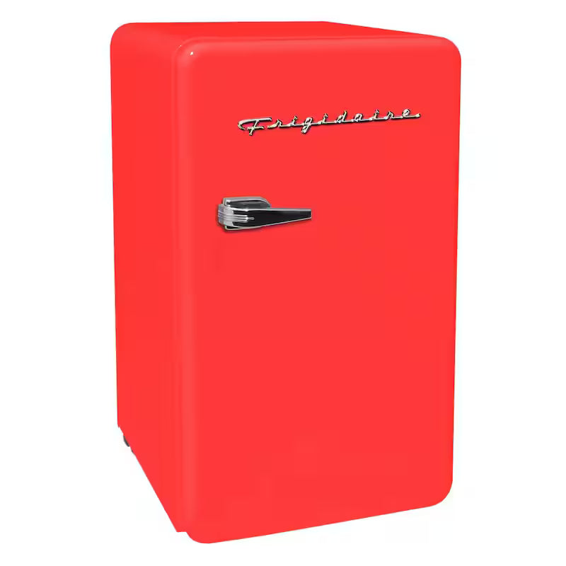 Retro Mini Fridge in Red with Freezer F898