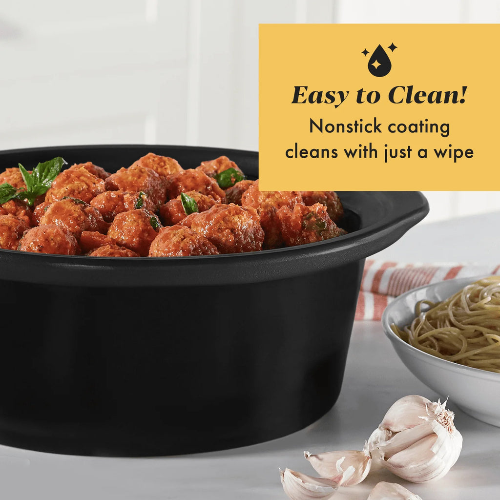 7-Quart Manual Slow Cooker, Black P885424