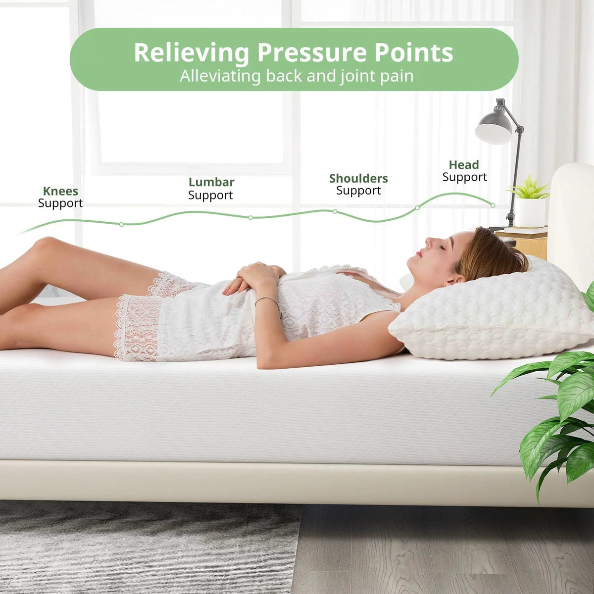10'' Twin Size Gel Memory Foam Mattress H23853